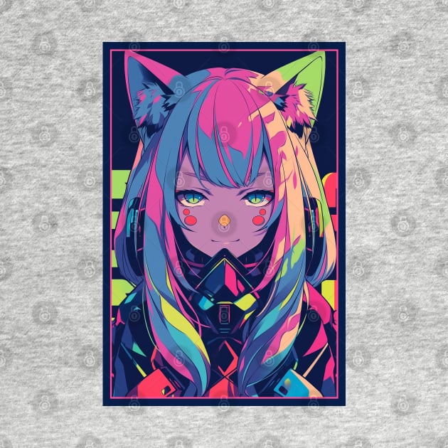 Anime Cat Girl | Quality Anime Design | Chibi Cat Girl Miaw | Manga Anime Art by AlNoah